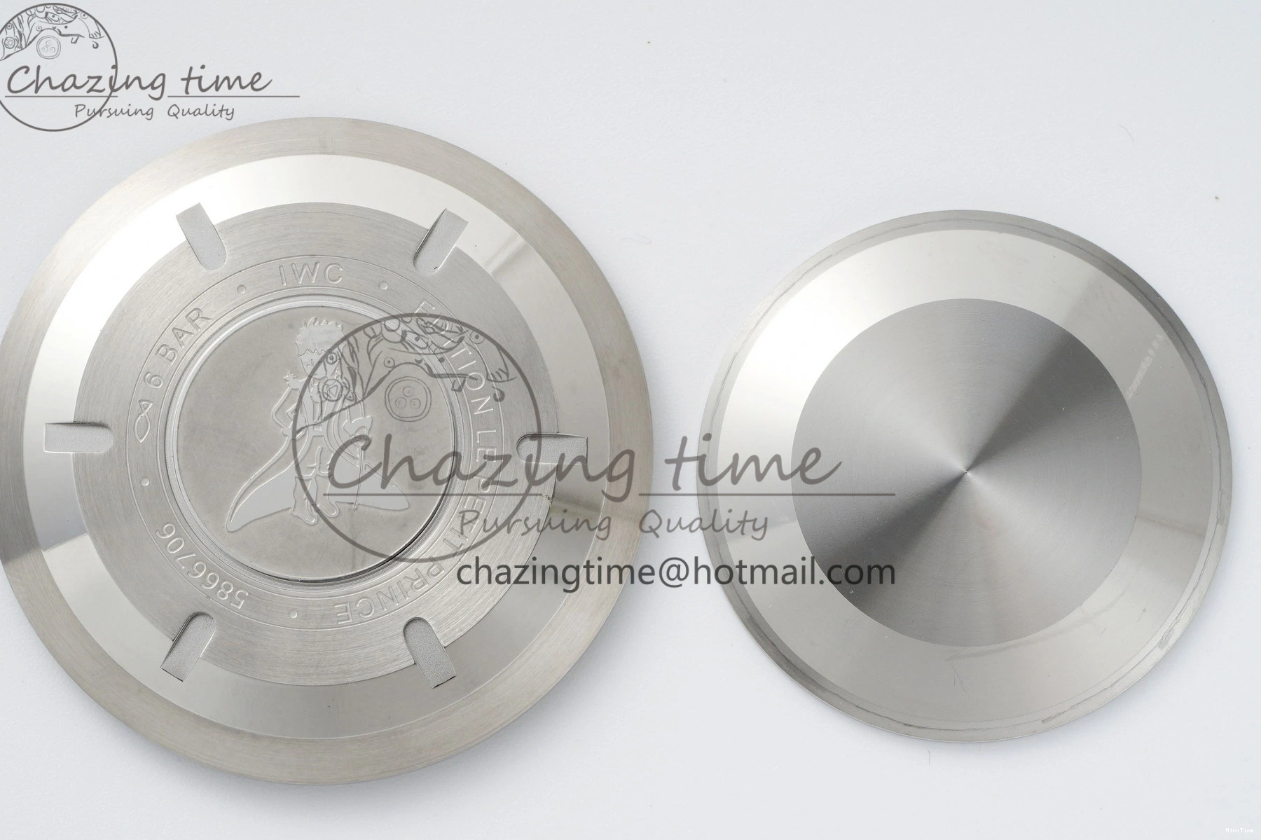 MIROTIME 0423 Pilot Chrono SS AZF 1:1 Best Edition Blue Dial on Brown Leather Strap A TimelessDesign 7060